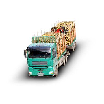 Lwk beim Holz transportieren