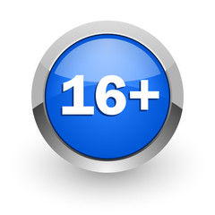 adults blue glossy web icon