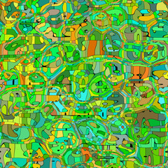 Cartoon animals abstract seamless generated hires texture