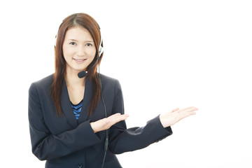 笑顔のオペレーター