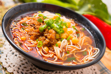stretched noodles