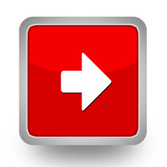 BOUTONS CARRES COLLECTION ROUGE