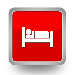 BOUTONS CARRES COLLECTION ROUGE