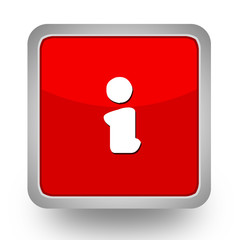 BOUTONS CARRES COLLECTION ROUGE