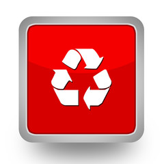 BOUTONS CARRES COLLECTION ROUGE