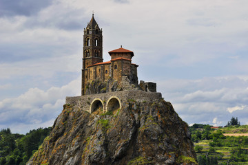 Chapelle saint michel d'Aiguilhe, Le Puy en Velay (43000), département de la Haute-Loire en...