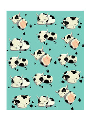 Wallpaper funny cow
