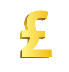 Golden currency symbol