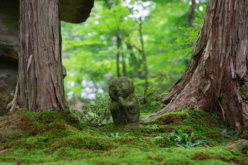 京都　三千院　わらべ地蔵