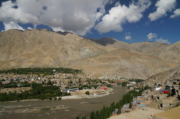 The village at Kargil in Himalaya mountains ,India
