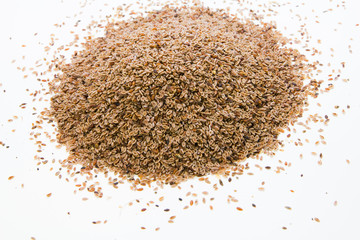 Cumin Seeds on white background