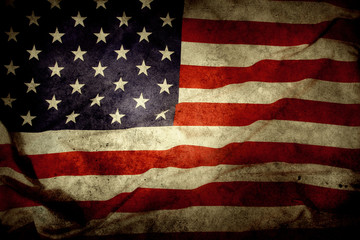 Grunge American flag