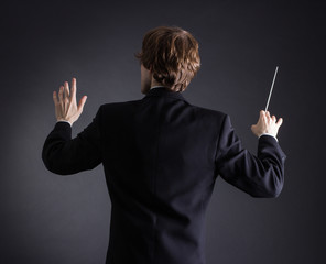 Man conducting an orchestra