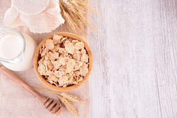 cereals ,milk and honey