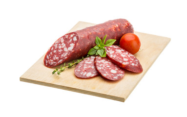 Salami sausages