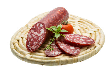 Salami sausages