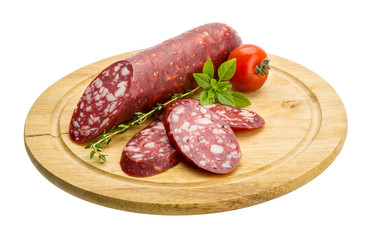 Salami sausages