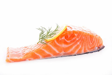 raw salmon