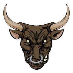 Bull mascot character