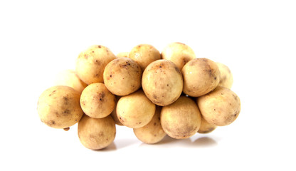 Tropical fruit with white background