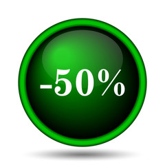 50 percent discount icon