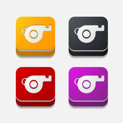 square button: whistle