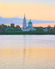 Volga river in Tver, Russia