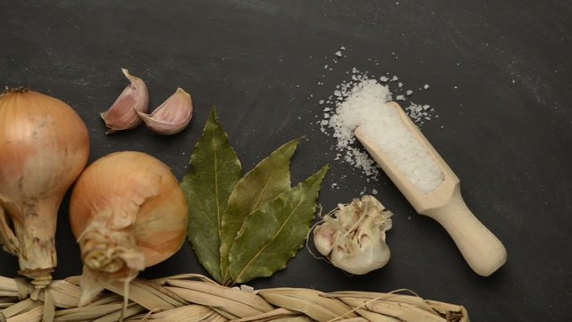 Onions and garlic 