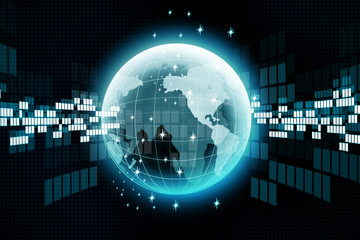 Internet Concept of global business from concepts