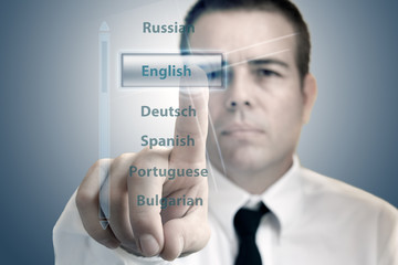 languages ​​menu