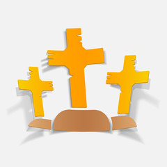 Obraz premium realistic design element: tombstone