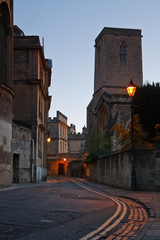 Fototapeta na wymiar City of Oxford early in the morning.