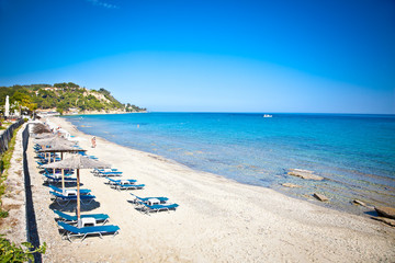 Loutra sand beach, Halkidiki,  Greece.