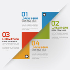 Modern Design template, infographics, numbered, chart