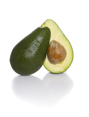 Avocado isolated on white background