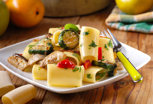 Paccheri Con Verdure Grigliate