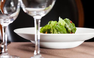 salad with shrimps