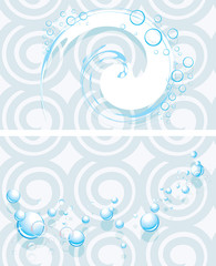 Fototapeta na wymiar Soapy bubbles on the abstract seamless background