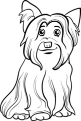 yorkshire terrier dog coloring book