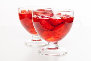Strawberry jelly dessert