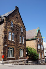 Fototapeta na wymiar Old houses in Quebec