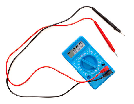 Multimeter isolated on white background