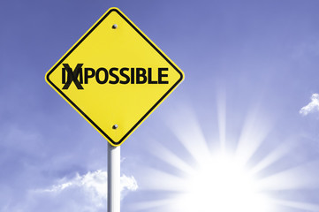 Possible road sign with sun background