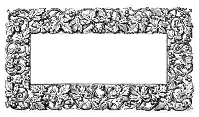 floral vine pattern frame