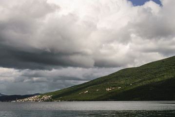 Cloudy day over the Bay of Kotor