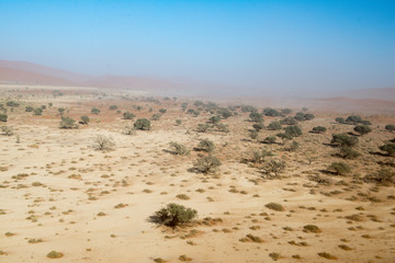 Ascension de Crazy Dune en Namibie