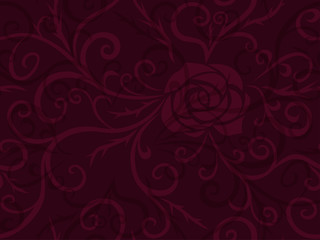 Rose and thorns pattern