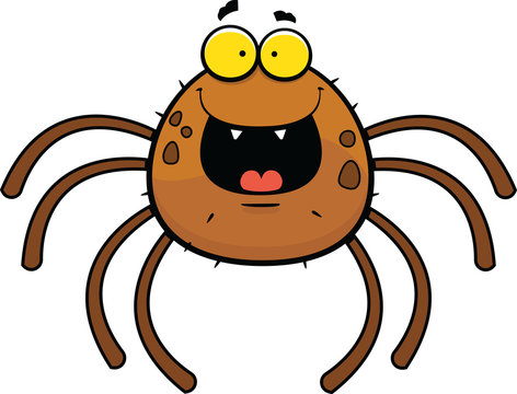 Cartoon Spider Happy