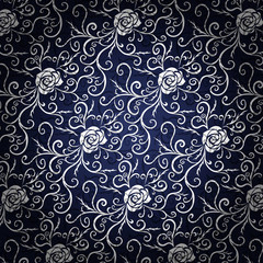 Roses and thorns background