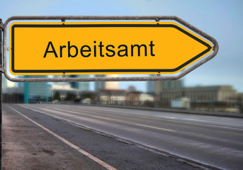 Strassenschild 14 - Arbeitsamt